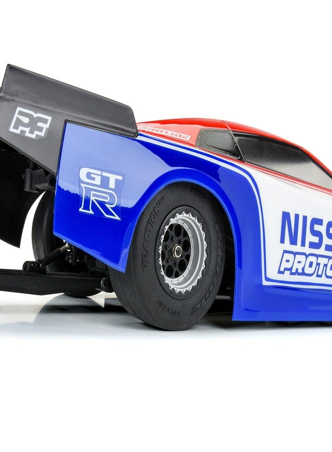 برو لاين عجلات Pro-line Racing Showtime+ سوداء/فضية عدد 2 لسيارة Losi Mini No-Prep Drag Car الخلفية PRO283413 - Image 4